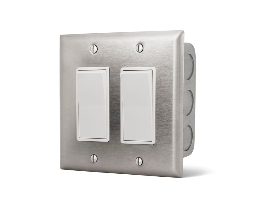 Infratech Dual Flush Mount with SS Wall Plate and Gang Box