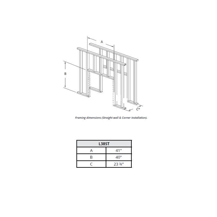 Montigo Phenom See Thru Direct Vent Gas Fireplace - 38"