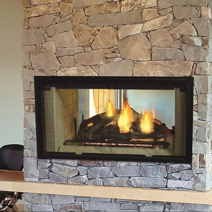 Majestic Designer See-Through Wood-Burning Fireplace - 42"