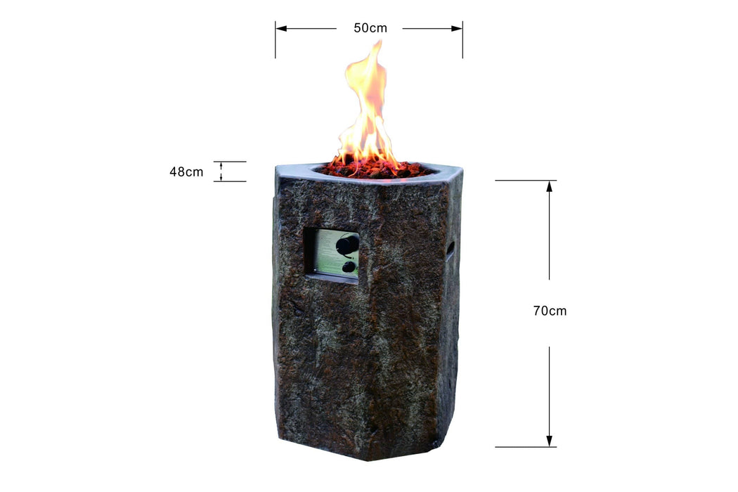 Modeno Modeno Basalt Column Fire Pit OFG601 Fire Pits