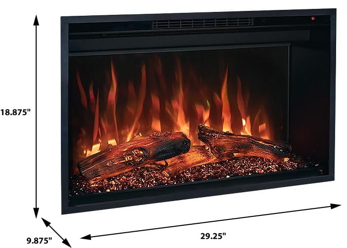 Modern Flames Modern Flames 30-In Redstone Built-in Electric Fireplace Built-In Electric Fireplaces