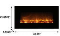 Modern Flames Modern Flames 40-In Fantastic Flame Built-In Electric Fireplace Built-In Electric Fireplaces