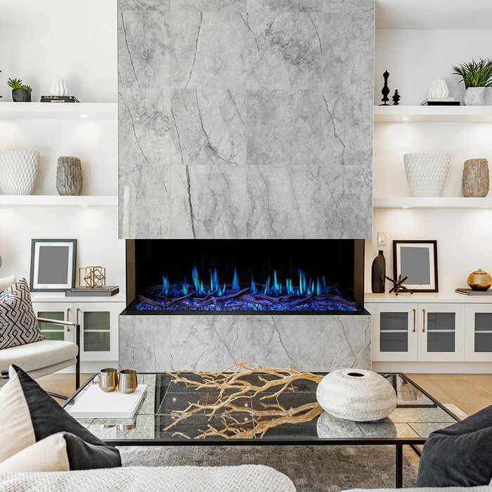 Modern Flames Modern Flames Orion 76-in Multi Heliovision Linear Electric Fireplace Built-In Electric Fireplaces