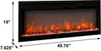 Modern Flames Modern Flames Spectrum 50-In Built-In Electric Fireplace Built-In Electric Fireplaces