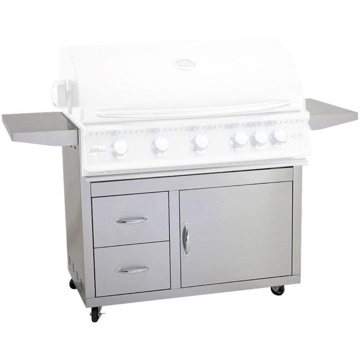 Summerset 40" Fully Assembled Door & 2-Drawer Combo Grill Cart for Sizzler Series