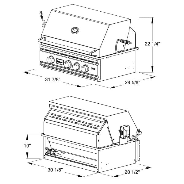 Summerset Summerset TRL Grill & Deluxe Cart - 32" BBQ