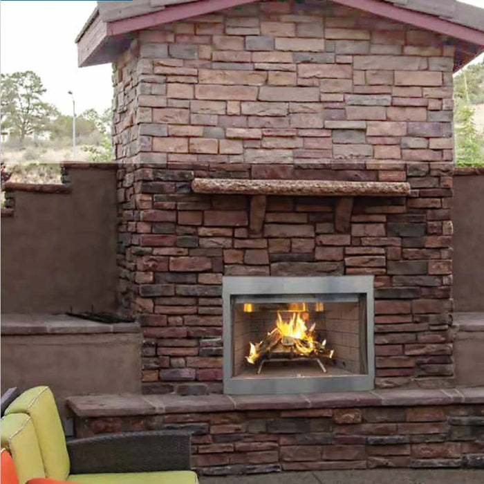 Superior 36" Traditional Wood Burning Outdoor Fireplace