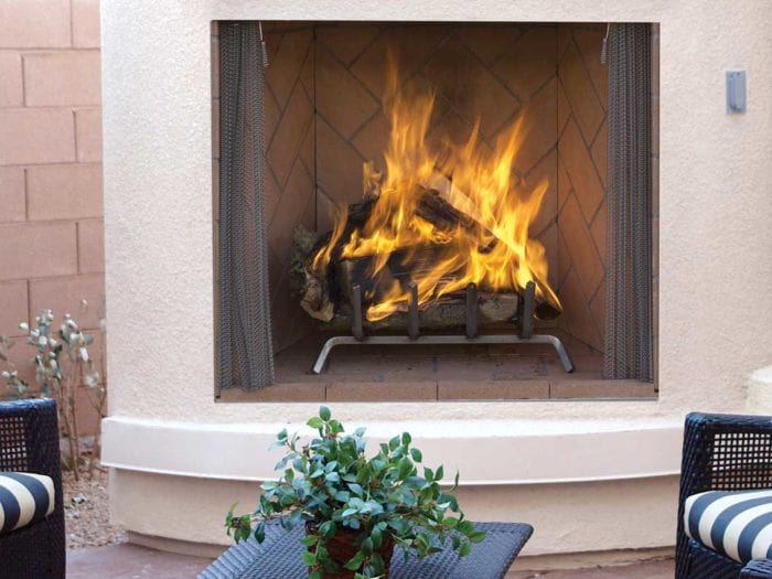 Superior 36" Traditional Wood Burning Outdoor Masonry Fireplace