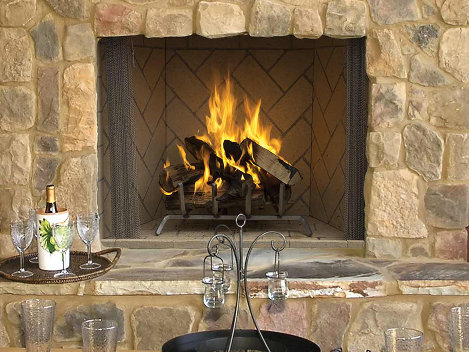 Superior 36" Traditional Wood Burning Outdoor Masonry Fireplace