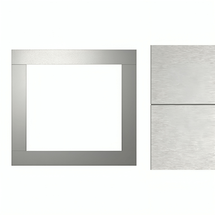 Superior 4-Piece Stainless Steel Surround for Fireplaces