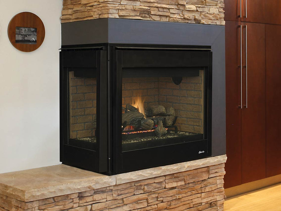 Superior 40" Traditional Direct Vent See-Through Gas Fireplace