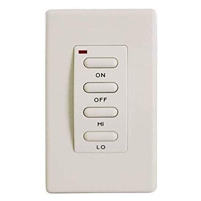 Superior Wireless Wall Mount Remote Control With On/Off and High/Low Operation