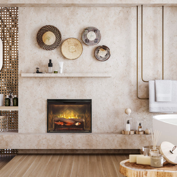 Dimplex Revillusion 24" Built-In Firebox Herringbone Brick