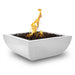 The Outdoor Plus 24" Avalon Fire Bowl - GFRC Concrete Fire Bowl White / Match Lit / Natural Gas