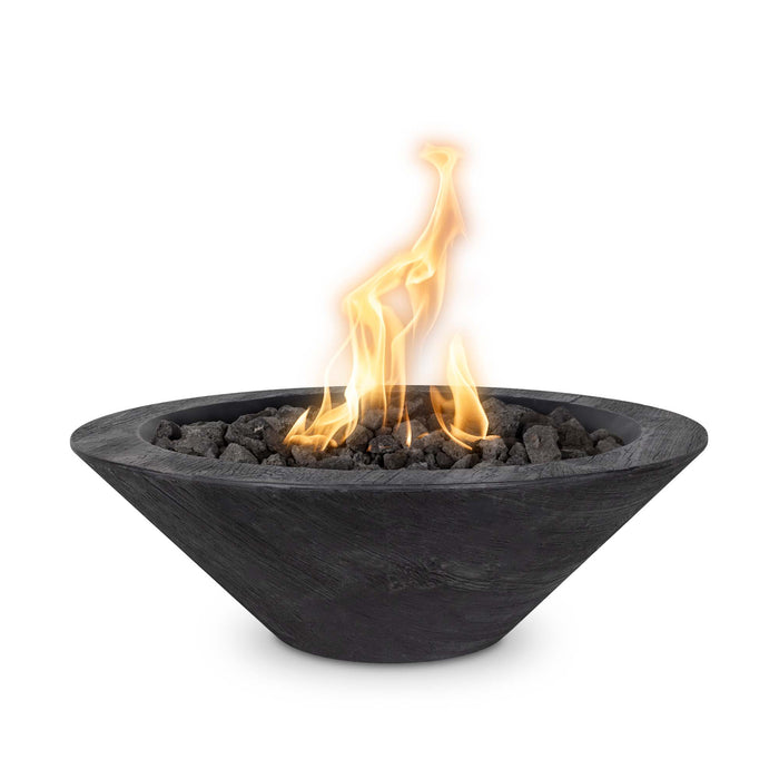 The Outdoor Plus 24" Cazo Fire Bowl Fire Bowl Ebony / Match Lit / Natural Gas