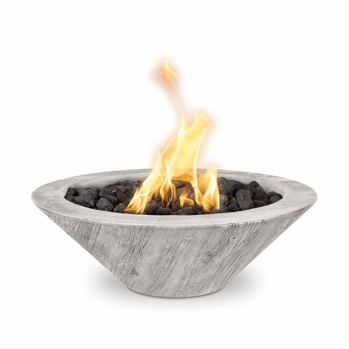 The Outdoor Plus 24" Cazo Fire Bowl Fire Bowl Ivory / Match Lit / Natural Gas