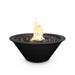 The Outdoor Plus 24" Cazo Fire Bowl - Metal Powder Coat Fire Bowl Black / Match Lit / Natural Gas