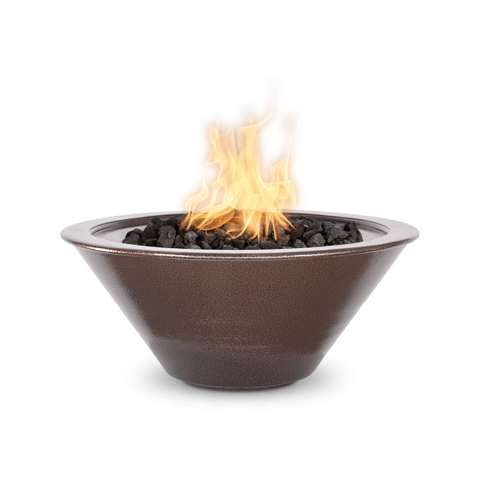 The Outdoor Plus 24" Cazo Fire Bowl - Metal Powder Coat Fire Bowl Copper Vein / Match Lit / Natural Gas