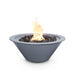 The Outdoor Plus 24" Cazo Fire Bowl - Metal Powder Coat Fire Bowl Gray / Match Lit / Natural Gas