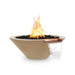 The Outdoor Plus 24" Cazo Fire & Water Bowl Fire & Water Bowl Brown / Match Lit / Natural Gas