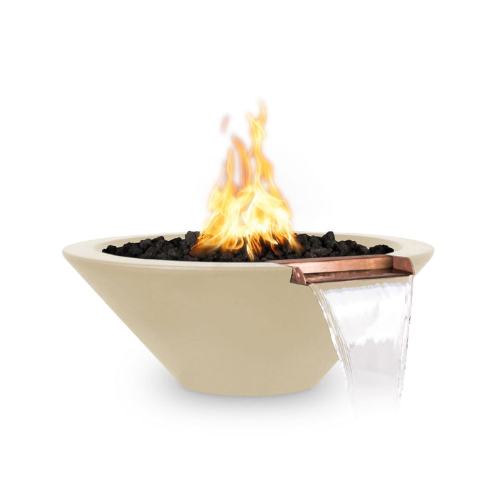 The Outdoor Plus 24" Cazo Fire & Water Bowl Fire & Water Bowl Vanilla / Match Lit / Natural Gas