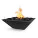 The Outdoor Plus 24" Maya Fire Bowl - GFRC Concrete Fire Bowl Black / Match Lit / Natural Gas