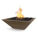 The Outdoor Plus 24" Maya Fire Bowl - GFRC Concrete Fire Bowl Chocolate / Match Lit / Natural Gas