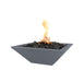 The Outdoor Plus 24" Maya Fire Bowl - GFRC Concrete Fire Bowl Gray / Match Lit / Natural Gas