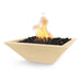 The Outdoor Plus 24" Maya Fire Bowl - GFRC Concrete Fire Bowl Vanilla / Match Lit / Natural Gas