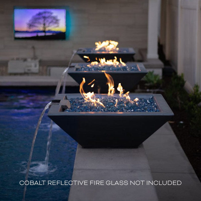 The Outdoor Plus 24" Maya Fire & Water Bowl - GFRC Concrete Fire & Water Bowl