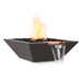 The Outdoor Plus 24" Maya Fire & Water Bowl - GFRC Concrete Fire & Water Bowl Chestnut / 24" / Match Lit