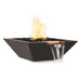 The Outdoor Plus 24" Maya Fire & Water Bowl - GFRC Concrete Fire & Water Bowl Chocolate / 24" / Match Lit