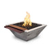 The Outdoor Plus 24" Maya Fire & Water Bowl Wide Spill Water - Wood Grain Concrete Fire & Water Bowl Ivory / 24" / Match Lit