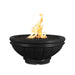 The Outdoor Plus 24" Roma GFRC Fire Bowl Fire Bowl Black / Match Lit / Natural Gas