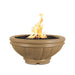 The Outdoor Plus 24" Roma GFRC Fire Bowl Fire Bowl Brown / Match Lit / Natural Gas