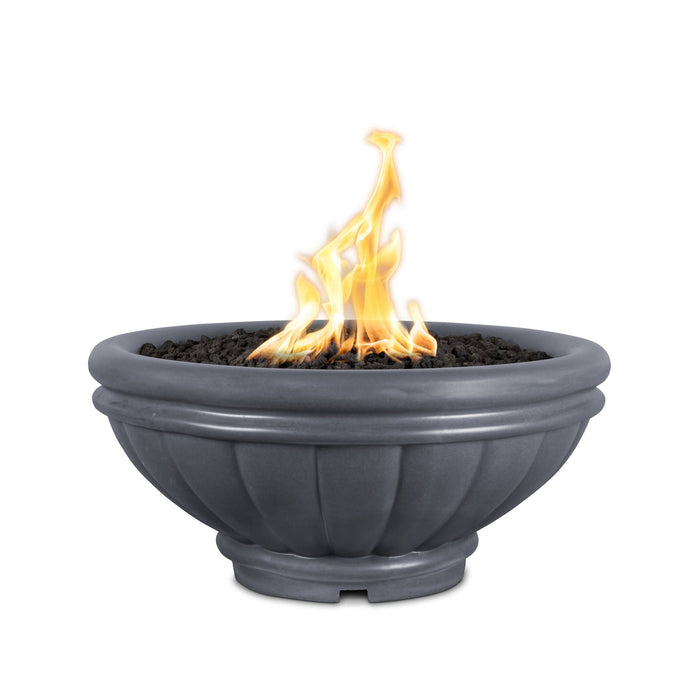 The Outdoor Plus 24" Roma GFRC Fire Bowl Fire Bowl Gray / Match Lit / Natural Gas