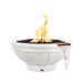 The Outdoor Plus 24" Roma GFRC - Fire & Water Bowl Fire & Water Bowl White / Match Lit / Natural Gas