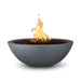 The Outdoor Plus 27" Sedona Fire Bowl - GFRC Concrete Fire Bowl Gray / Match Lit / Natural Gas