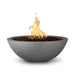 The Outdoor Plus 27" Sedona Fire Bowl - GFRC Concrete Fire Bowl Natural Gray / Match Lit / Natural Gas