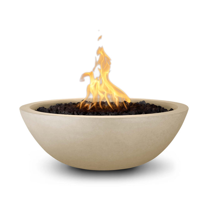 The Outdoor Plus 27" Sedona Fire Bowl - GFRC Concrete Fire Bowl Vanilla / Match Lit / Natural Gas