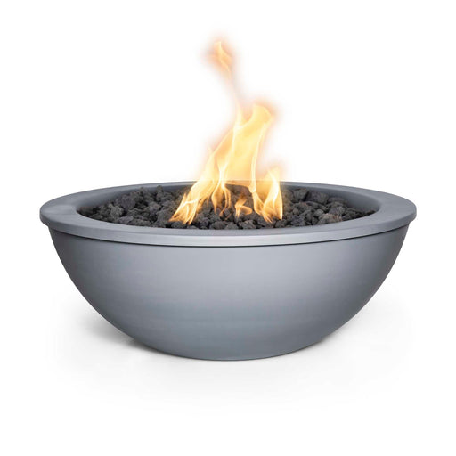 The Outdoor Plus 27" Sedona Fire Bowl - Metal Powder Coat Fire Bowl Gray / Match Lit / Natural Gas