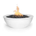 The Outdoor Plus 27" Sedona Fire Bowl - Metal Powder Coat Fire Bowl White / Match Lit / Natural Gas