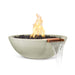 The Outdoor Plus 27" Sedona Fire & Water Bowl - GFRC Concrete Fire & Water Bowl Ash / Match Lit / Natural Gas