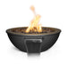 The Outdoor Plus 27" Sedona Fire & Water Bowl - Metal Powder Coated Fire & Water Bowl Black / Match Lit / Natural Gas