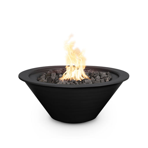 The Outdoor Plus 30" Cazo Fire Bowl - Metal Powder Coat Fire Bowl Black / Match Lit / Natural Gas