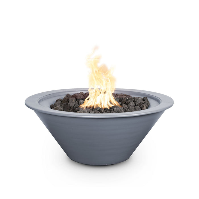 The Outdoor Plus 30" Cazo Fire Bowl - Metal Powder Coat Fire Bowl Gray / Match Lit / Natural Gas