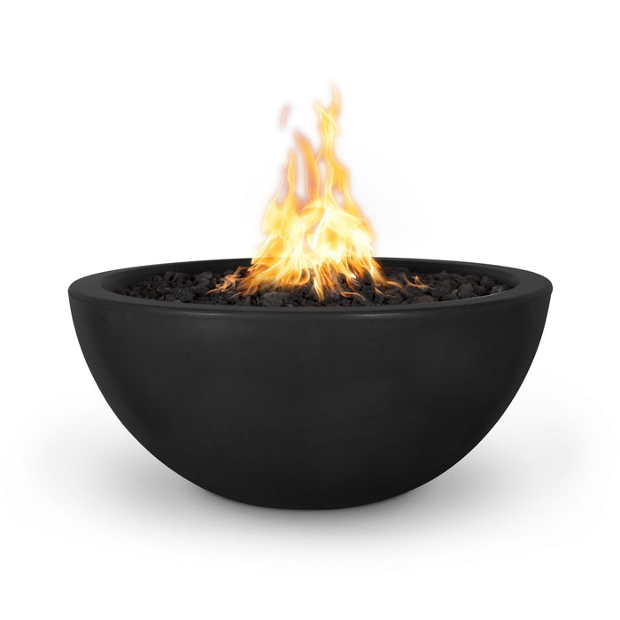 The Outdoor Plus 30" Luna Fire Bowl Fire Bowl Black / Match Lit / Natural Gas