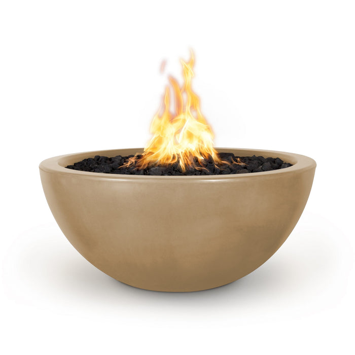 The Outdoor Plus 30" Luna Fire Bowl Fire Bowl Brown / Match Lit / Natural Gas