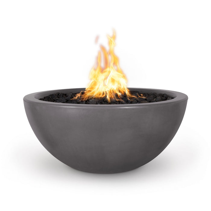 The Outdoor Plus 30" Luna Fire Bowl Fire Bowl Chestnut / Match Lit / Natural Gas