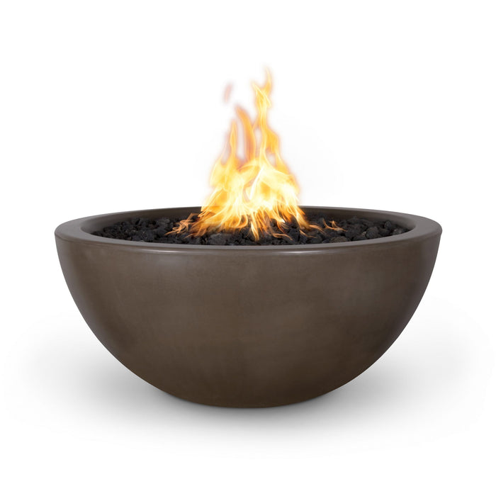 The Outdoor Plus 30" Luna Fire Bowl Fire Bowl Chocolate / Match Lit / Natural Gas